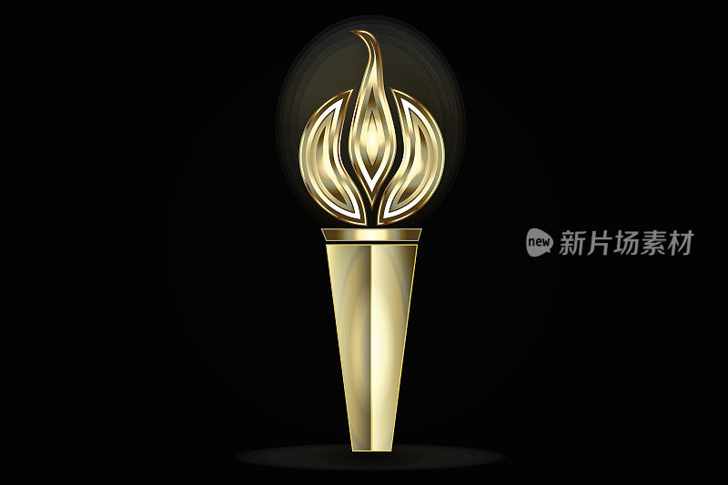 Fire flames gold icon vector